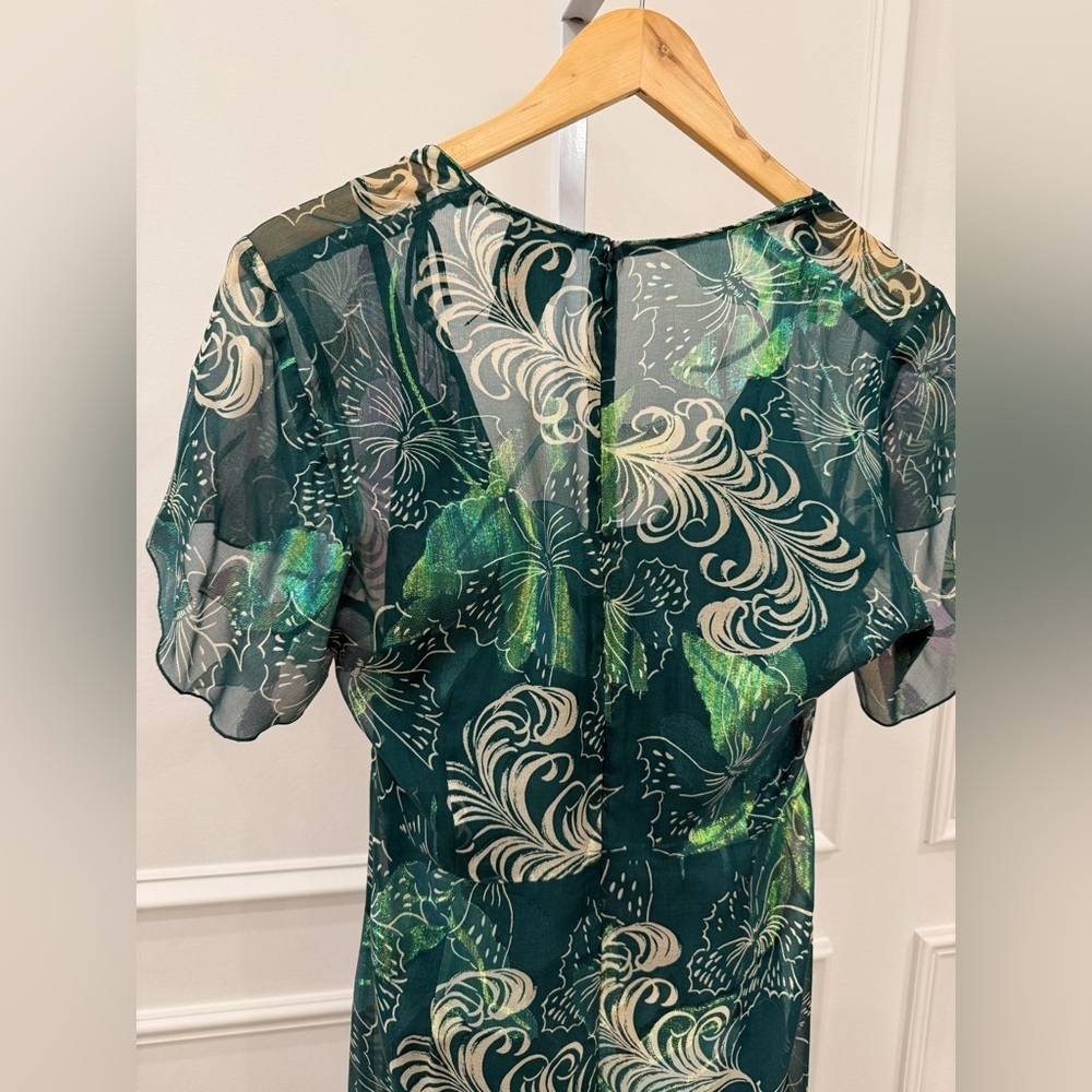 Anna Sui Midi Dress in Green - Picture 6 of 13